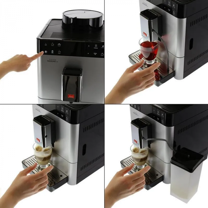 Кофемашина Melitta F531-101 серебристый в магазине «На диване» в Челябинске  — Выгодная цена