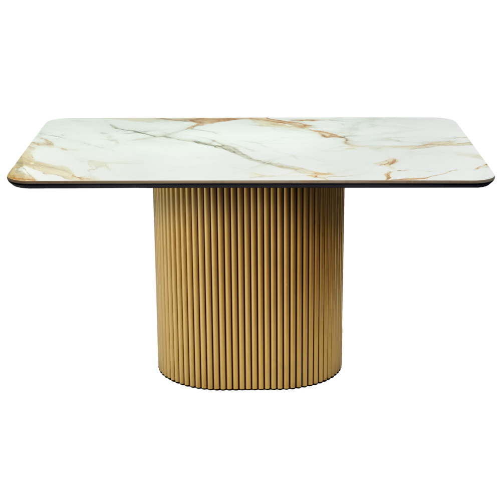 Стол Festa 140x85x77см, керамогранит Calacatte gold мрамор в магазине «На диване» в Челябинске  — Выгодная цена