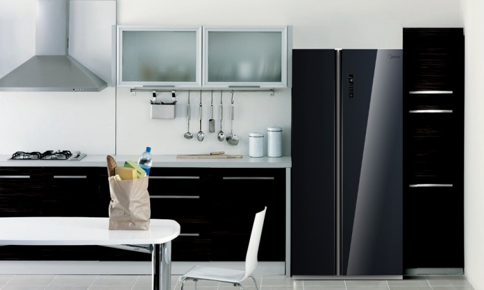 Холодильник Side-by-Side Midea MRS518SNGBL в магазине «На диване» в Челябинске  — Выгодная цена
