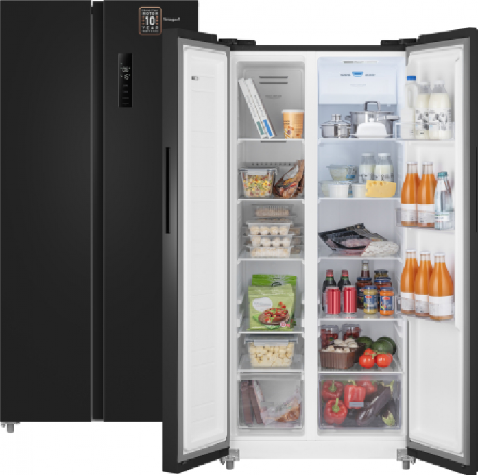 Холодильник Weissgauff WSBS 500 Inverter NoFrost Black 433 047 в магазине «На диване» в Челябинске  — Выгодная цена