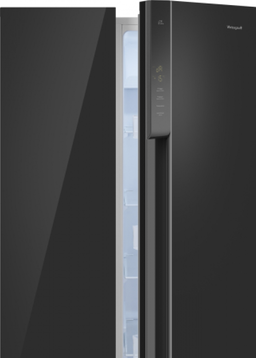 Холодильник Weissgauff WSBS 500 Inverter NoFrost Black Glass 433 051 в магазине «На диване» в Челябинске  — Выгодная цена