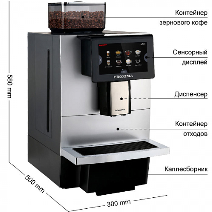 Кофемашина Dr.coffee Proxima F11 Plus в магазине «На диване» в Челябинске  — Выгодная цена