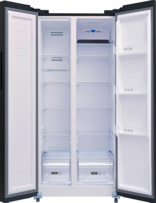 Холодильник Weissgauff WSBS 500 Inverter NoFrost Bru Steel Glass в магазине «На диване» в Челябинске  — Выгодная цена
