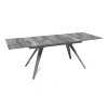 Стол раскладной Асти (140+40+40), керамика глянцевая Italian Light Grey