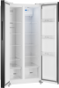 Холодильник Weissgauff WSBS 500 Inverter NoFrost White Glass 433 050 в магазине «На диване» в Челябинске  — Выгодная цена