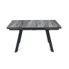 Стол раскладной Stone (140+40+40), керамика глянцевая Italian Light Grey