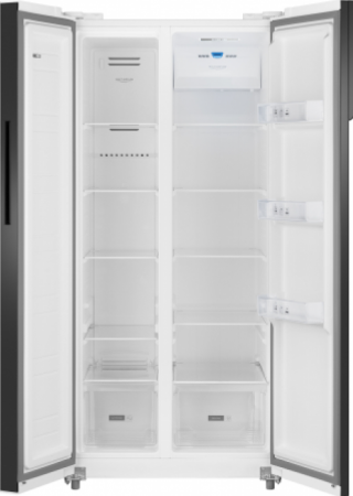 Холодильник Weissgauff WSBS 500 Inverter NoFrost White Glass 433 050 в магазине «На диване» в Челябинске  — Выгодная цена