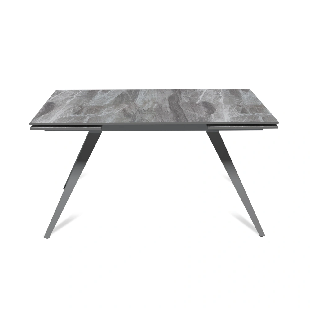 Стол раскладной Асти (140+40+40), керамика глянцевая Italian Light Grey в магазине «На диване» в Челябинске  — Выгодная цена