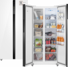 Холодильник Weissgauff WSBS 500 Inverter NoFrost White Glass 433 050 в магазине «На диване» в Челябинске  — Выгодная цена