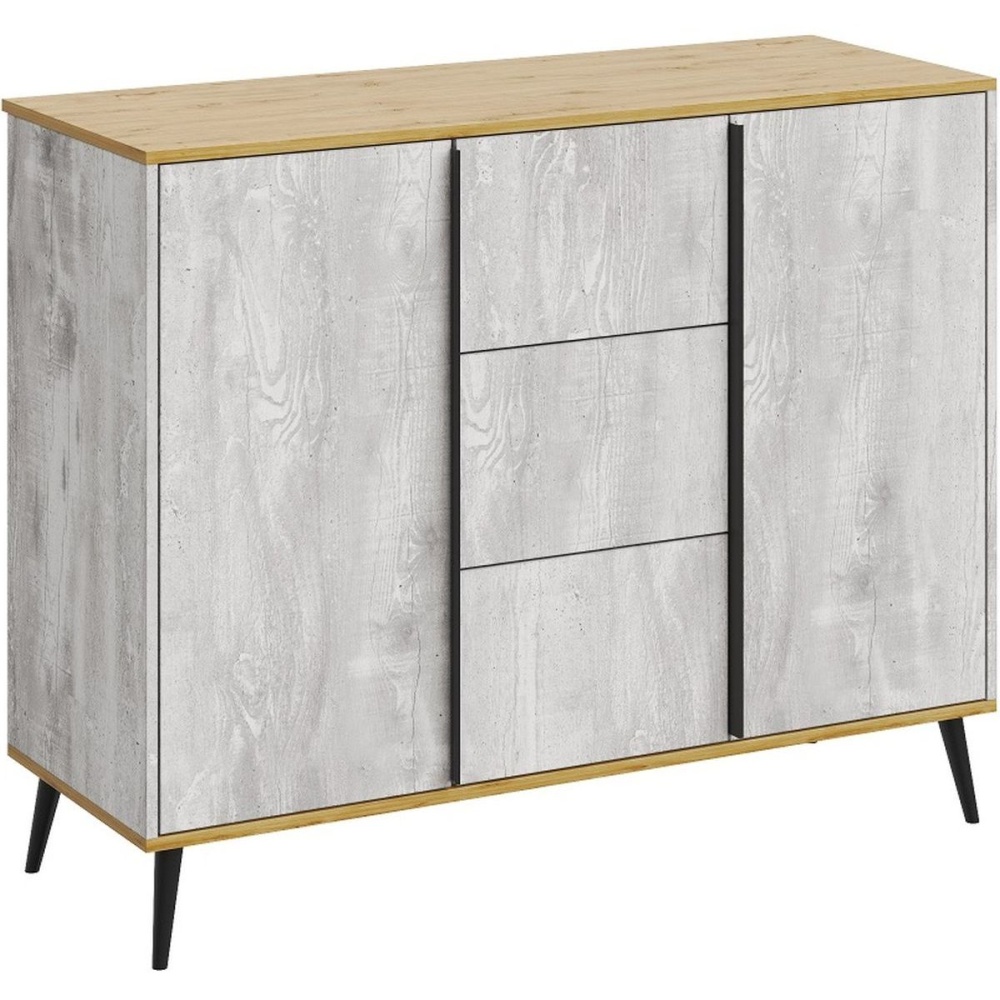Комод «Саванна» КМК 0973.16, бетон пайн светлый/дуб наварро в магазине «На диване» в Челябинске  — Выгодная цена