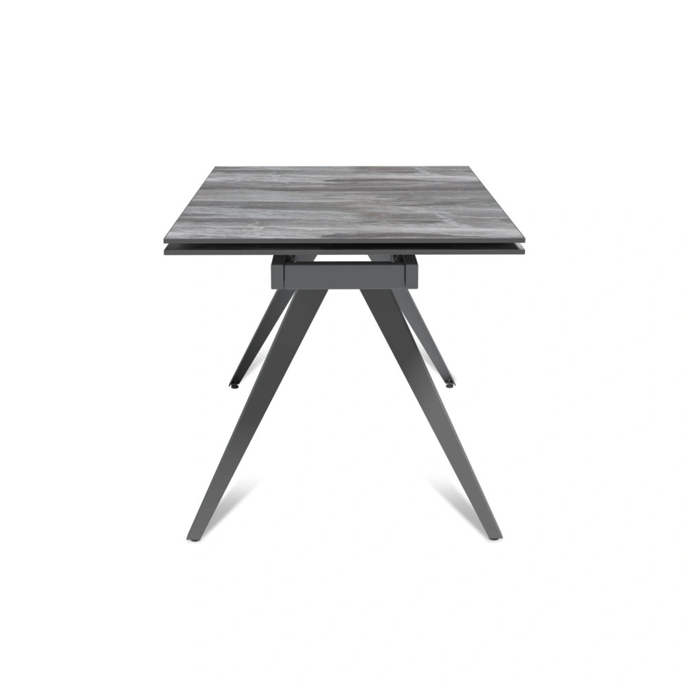 Стол раскладной Асти (140+40+40), керамика глянцевая Italian Light Grey в магазине «На диване» в Челябинске  — Выгодная цена