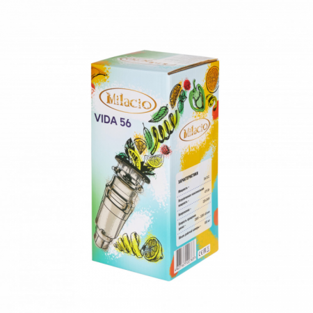 Измельчитель для пищевых отходов Milacio Vida 56 MC.555056.MB черный матовый в магазине «На диване» в Челябинске  — Выгодная цена