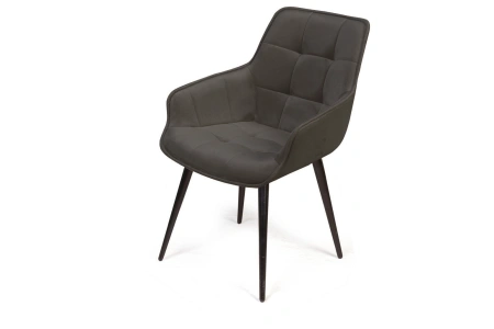 Стул с подлокотниками Capri комплект (4 шт), бархат matte 80 / опора конус