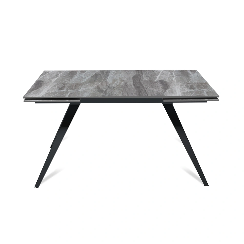 Стол раскладной Асти (140+40+40), керамика глянцевая Italian Light Grey в магазине «На диване» в Челябинске  — Выгодная цена